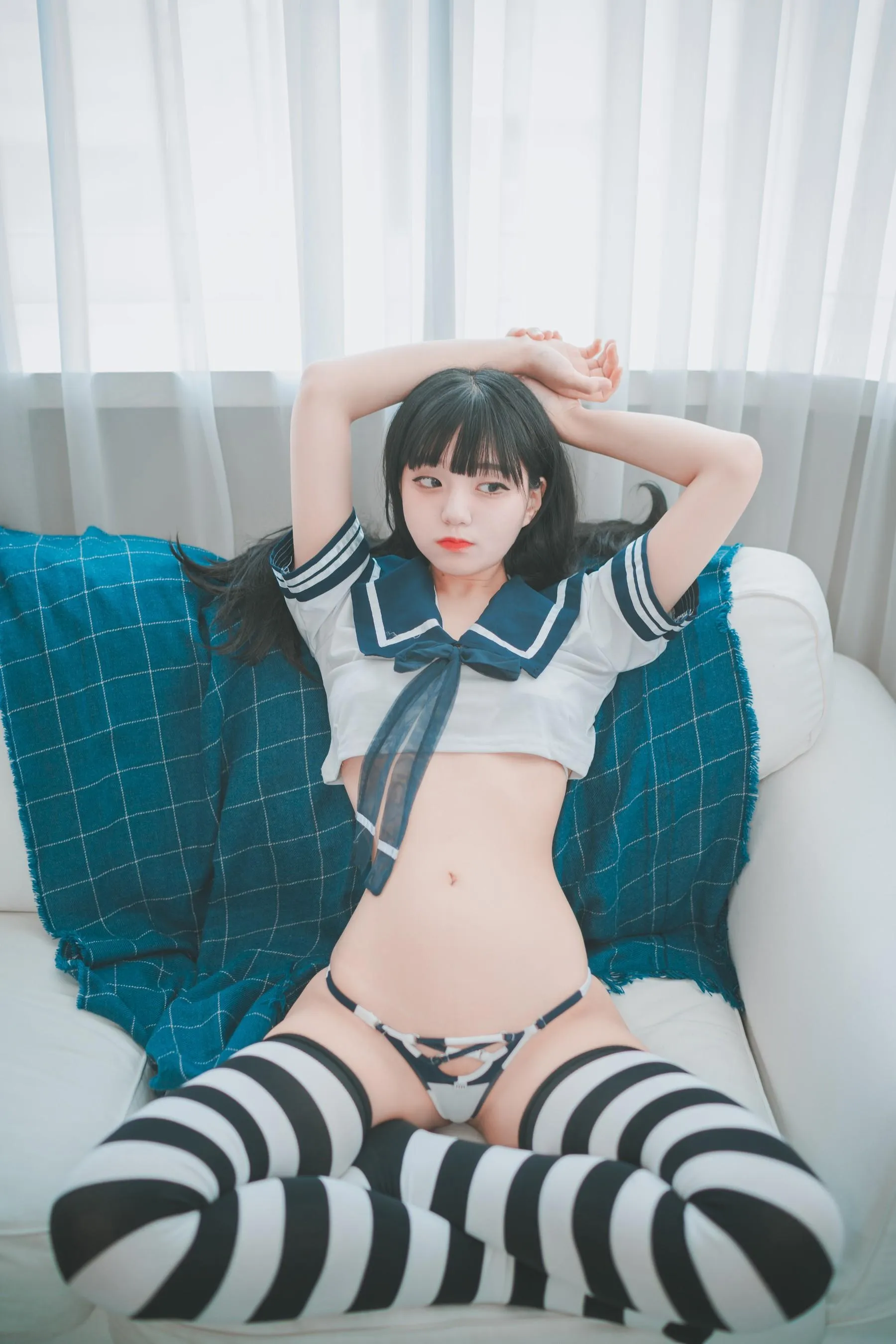 Jenny 정제니 – NO.13 [DJAWA] Sailor Stripes [25P]插图4